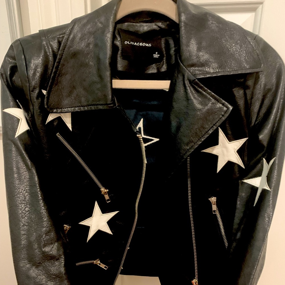 Olivaceous Star Lather Jacket